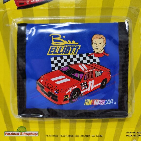 Vintage NASCAR Wallet Bill Elliott #11 Nascar 1992 Peachtree Playthings - Picture 2 of 7